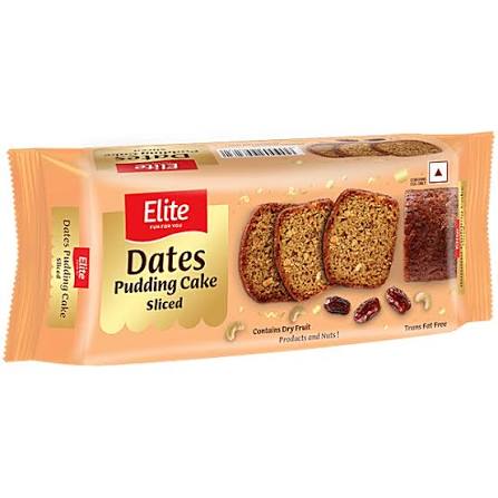 Elite Dates Pudding Sliced Cake 140 G