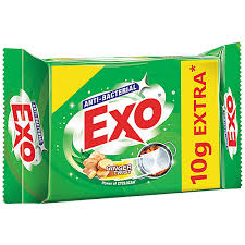 Exo Dish Wash Bar - Anti Bacterial, Small Pack 60 G - Ingredients Need Verification