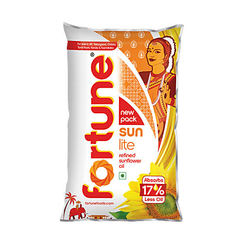 Fortune Sunlite Refined Sunflower Oil, 840 G