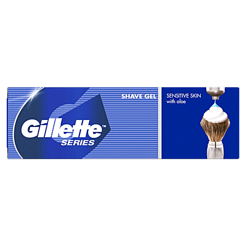 Gillette Series Shave Gel - For Sensitive Skin, With Aloe, 60 G