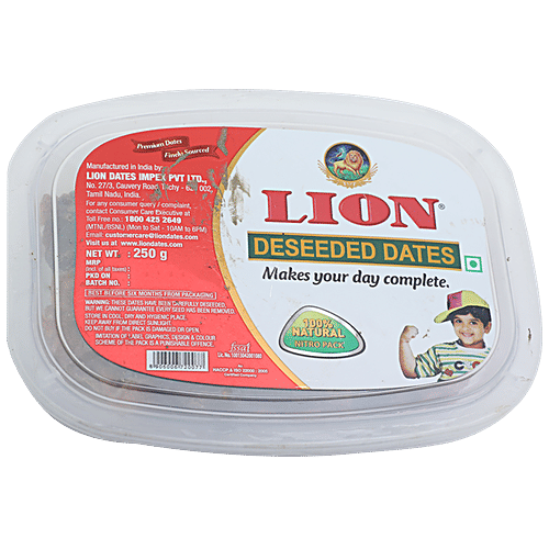 Lion Dates/Kharjura - Deseeded, 250 G Box