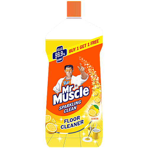 Mr. Muscle Sparkling Clean Floor Cleaner - Lemon, 1 L