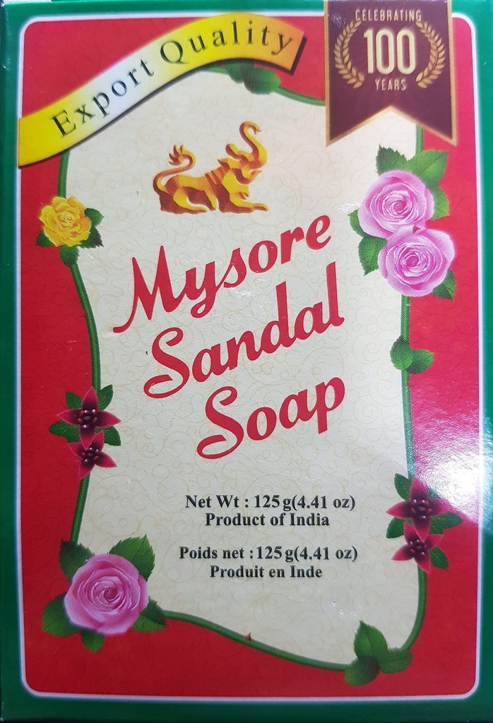 Mysore Sandalwood Enriched Sandal Soap 125G By Mysore Sandal