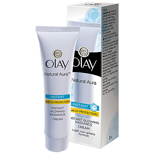 Olay Natural White - Light Instant Glowing Fairness Skin Cream Serum, 20 G