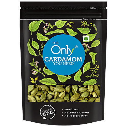 On1Y Cardamom - Sterilized, No Added Colour & Preservative, 50 G