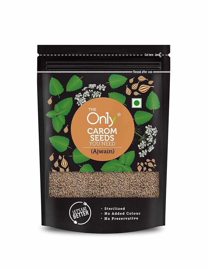 On1Y Whole Carom Seeds, 100Gm, Sabut Ajwain Spices, No Added Colour, No Preservatives