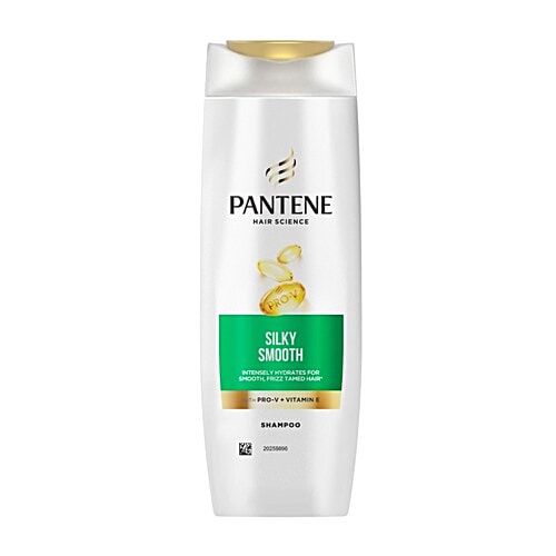 Pantene Silky Smooth Shampoo - With Pro-V + Vitamin E, 180 Ml