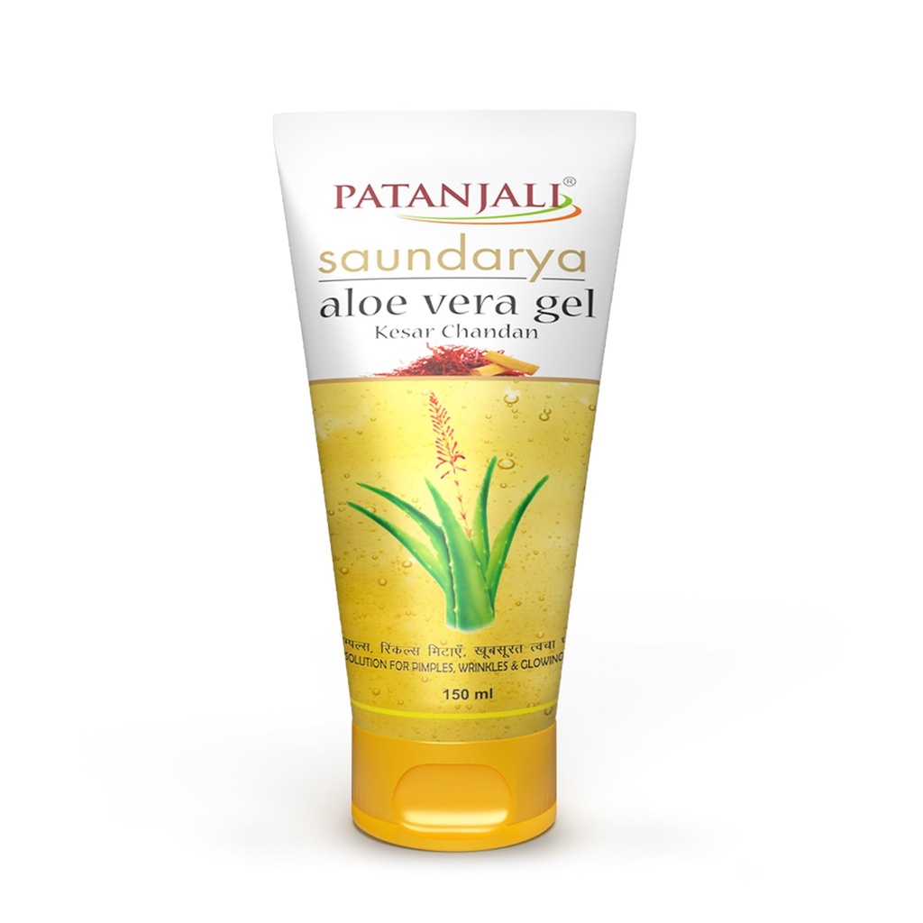 Patanjali Aloe Vera Gel Kesar Chandan 150 Gm (5.29 Oz)