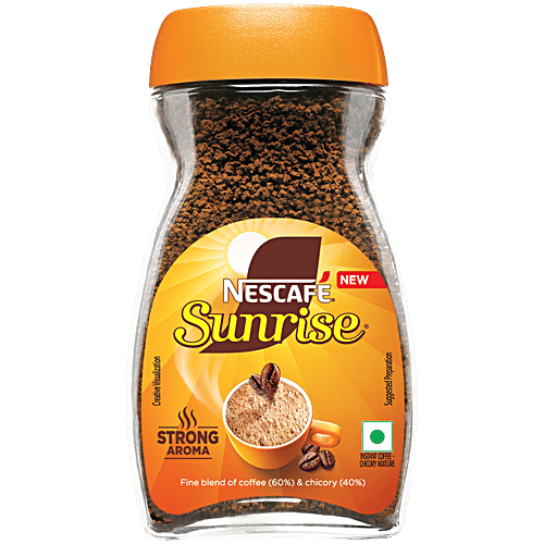 Nescafe Sunrise Instant Coffee Powder - Chicory Mix, 45 G Jar