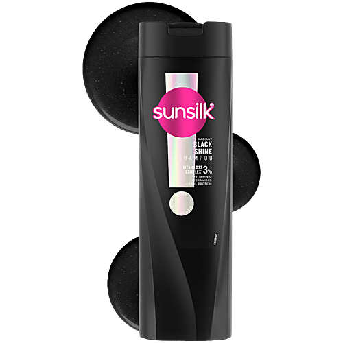 Sunsilk Radiant Black Shine Shampoo, 180 Ml