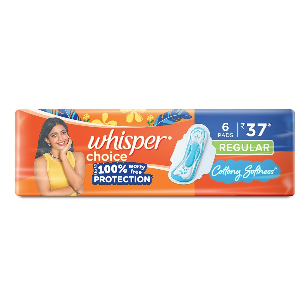 Whisper Choice Regular With Wings 7Pc