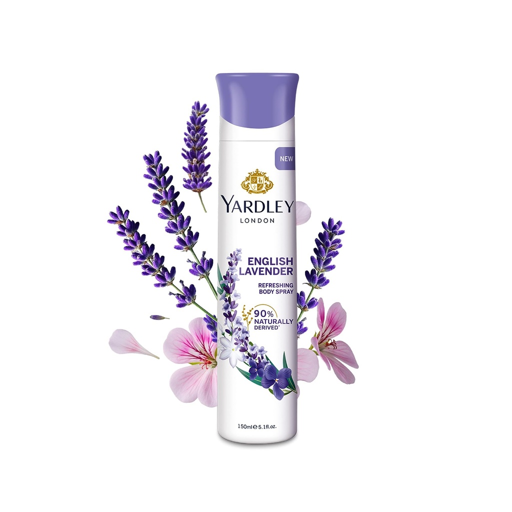 Yardley London Referishing Body Spray English Lavender 150Ml