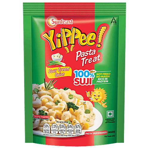 Sunfeast Yippee! Sour Cream Onion Pasta Treat, 70 G Pouch