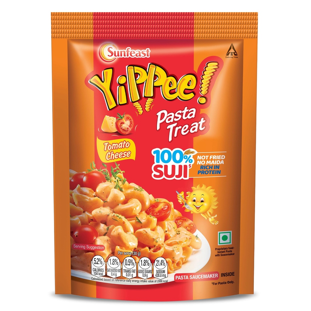 Sunfeast Pasta Treat The Original Instant Pasta Tomato Cheese (Whole Wheat No Mida)70 Gm