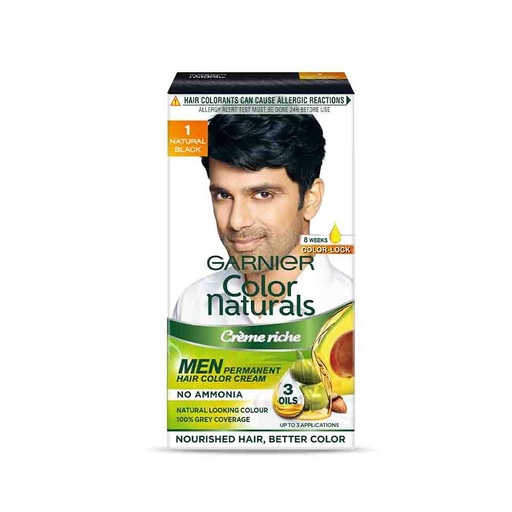 [GARCOL-00318] Garnier Color Naturals - Men Permanent Hair Colour Cream - Natural Black 1