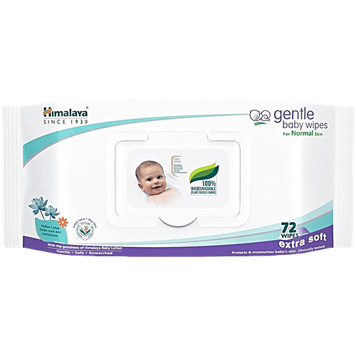 [HIMBAB-00378] Himalaya Wipes - Gentle Baby, 72 Pcs Pouch
