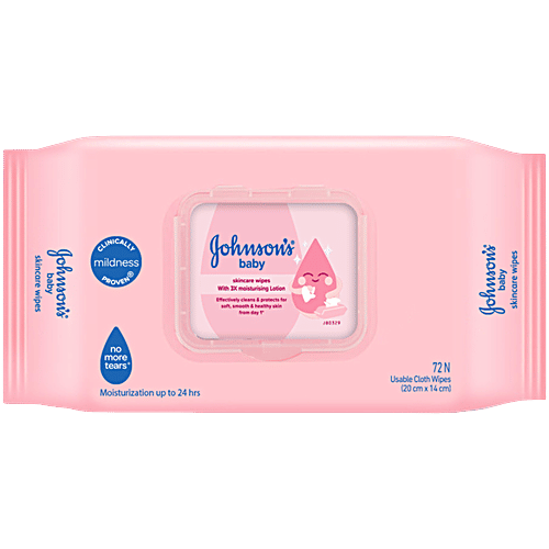[JHOJON-00397] Johnson'S Baby Skin Care Wipes, 72 Pcs