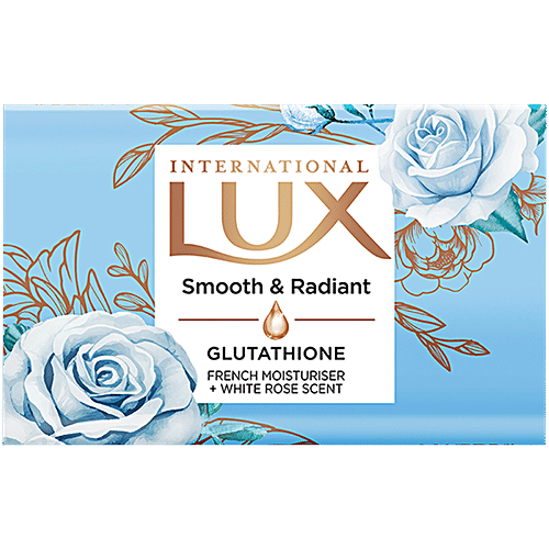 [LUXSMO-00469] Lux International Smooth & Radiant Bathing Soap With Glutathione & French Moisturiser, 130 G Carton