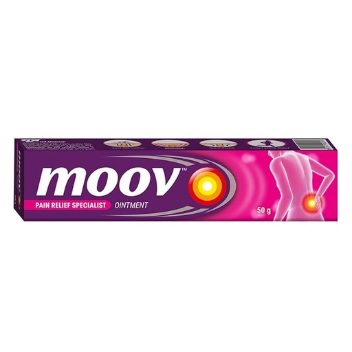 [MOOOIN-00544] Moov Fast Pain Relief Cream - 50G | Suitable For Back Pain, Muscle Pain, Joint Pain, Knee Pain | 100% Ayurvedic Formula | Suitable For Sports & Gym Related Injuries