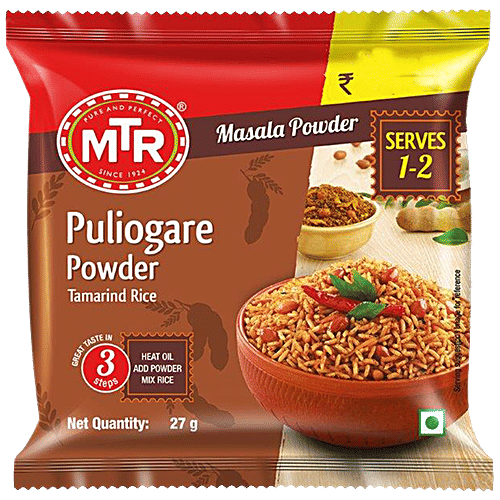 [MTRPUL-00564] Mtr Masala - Puliogare Powder, 27 G Pouch