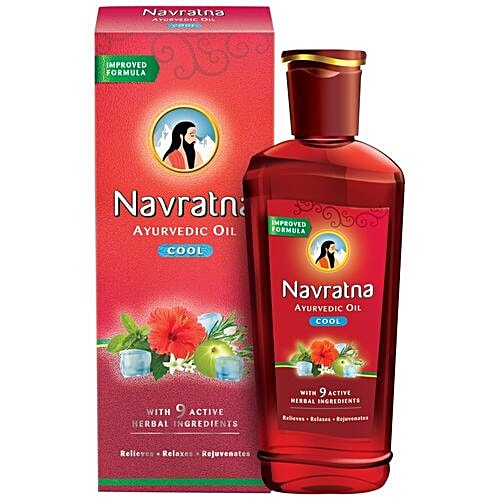 [NAV45M-00587] Navratna Ayurvedic Oil - Cool, 45 Ml Carton