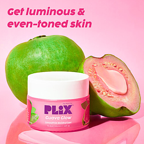 [PLIMOI-00669] Plix Guava Glow Smoothie Moisturizer - With Vitamin C & Ala, Spf 20, 50 G