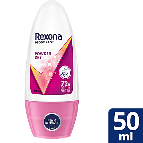 [REXPOW-00720] Rexona-Rollon Underarm Roll-On Deodorant For Women - Powder Dry, 50 Ml