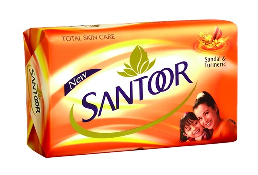 [SANDUR-00754] Santoor Sandal & Turmeric Soap - 100G (Pack Of 3)