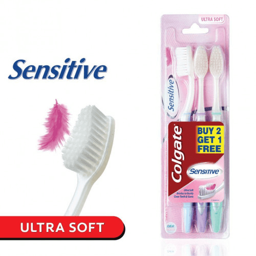 [SEN3N-00765] Colgate Sensitive Ultra Soft Toothbrush - 3Pcs