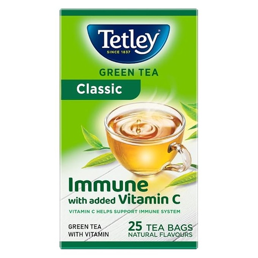 [TETGRE-00854] Tetley Green Tea, Pure Original, 25 Tea Bags