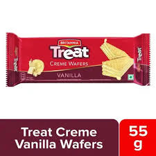 [TREAT-00861] Britannia Treat Creme Vanilla Wafers 55 Gm