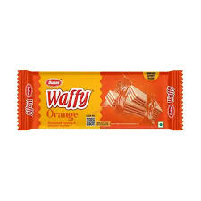 [WAFORA-00905] Dukes Waffy Orange Flavoured Creamy & Crunchy Wafers 55 Gm