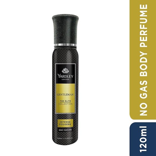 [YARLON-00939] Yardley London Gentleman Intense Fougere Body Perfume Spray| The Elite Collection| No Gas Deodorant For Men| Men'S Body Perfume| 120Ml